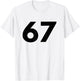 Number 67 - Best Sixty-Seven Year Old T-Shirt - T-Shirt | White