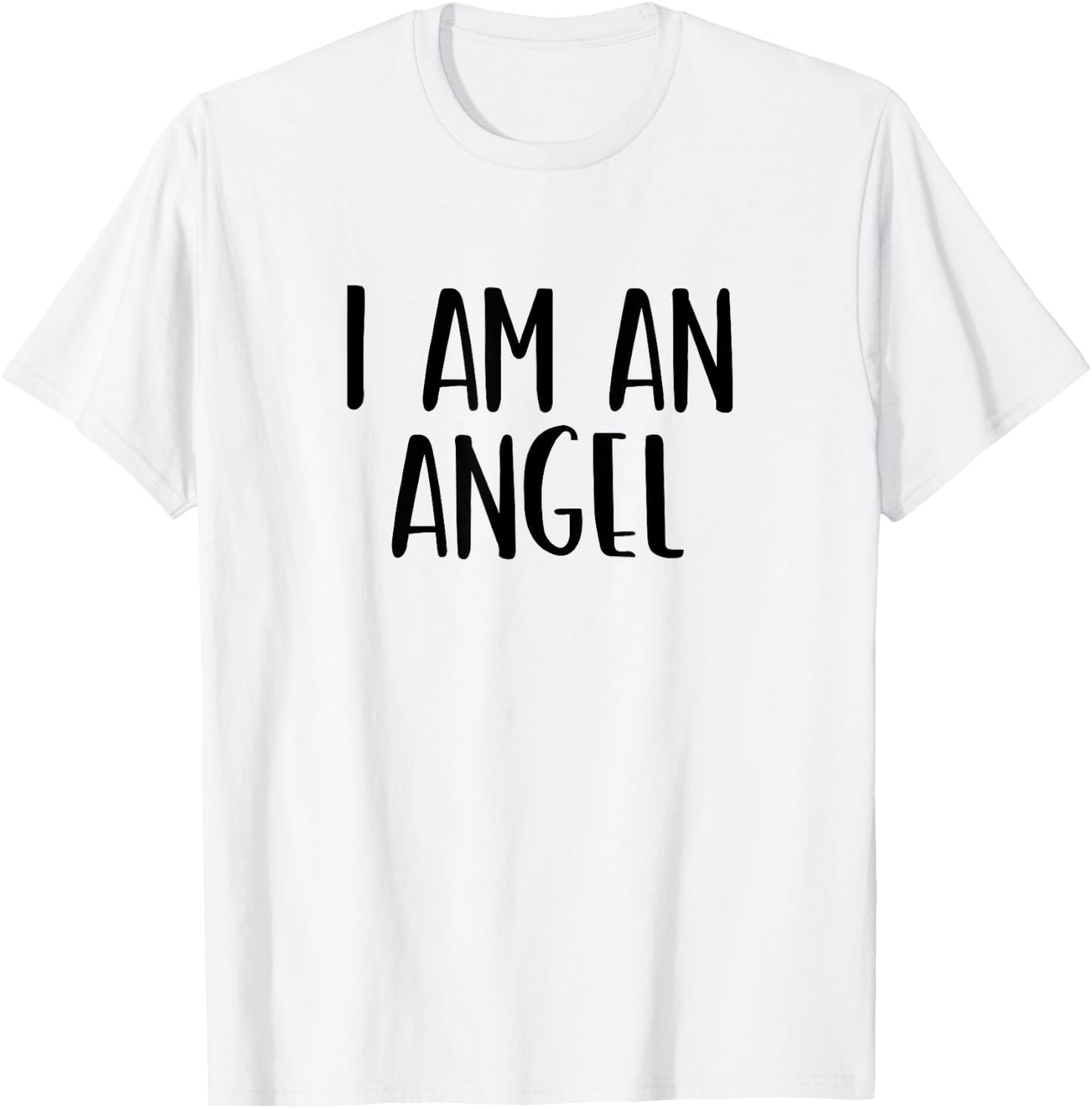 I Am A Angel Halloween I'm Simple Costume Lazy T-Shirt - T-Shirt | White