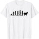 Evolution Of Man Monkey Sheep Funny Political Meme T-Shirt - T-Shirt | White