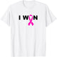 I WON Pink Ribbon for Breast Cancer Awareness Shirt T-Shirt - T-Shirt | White