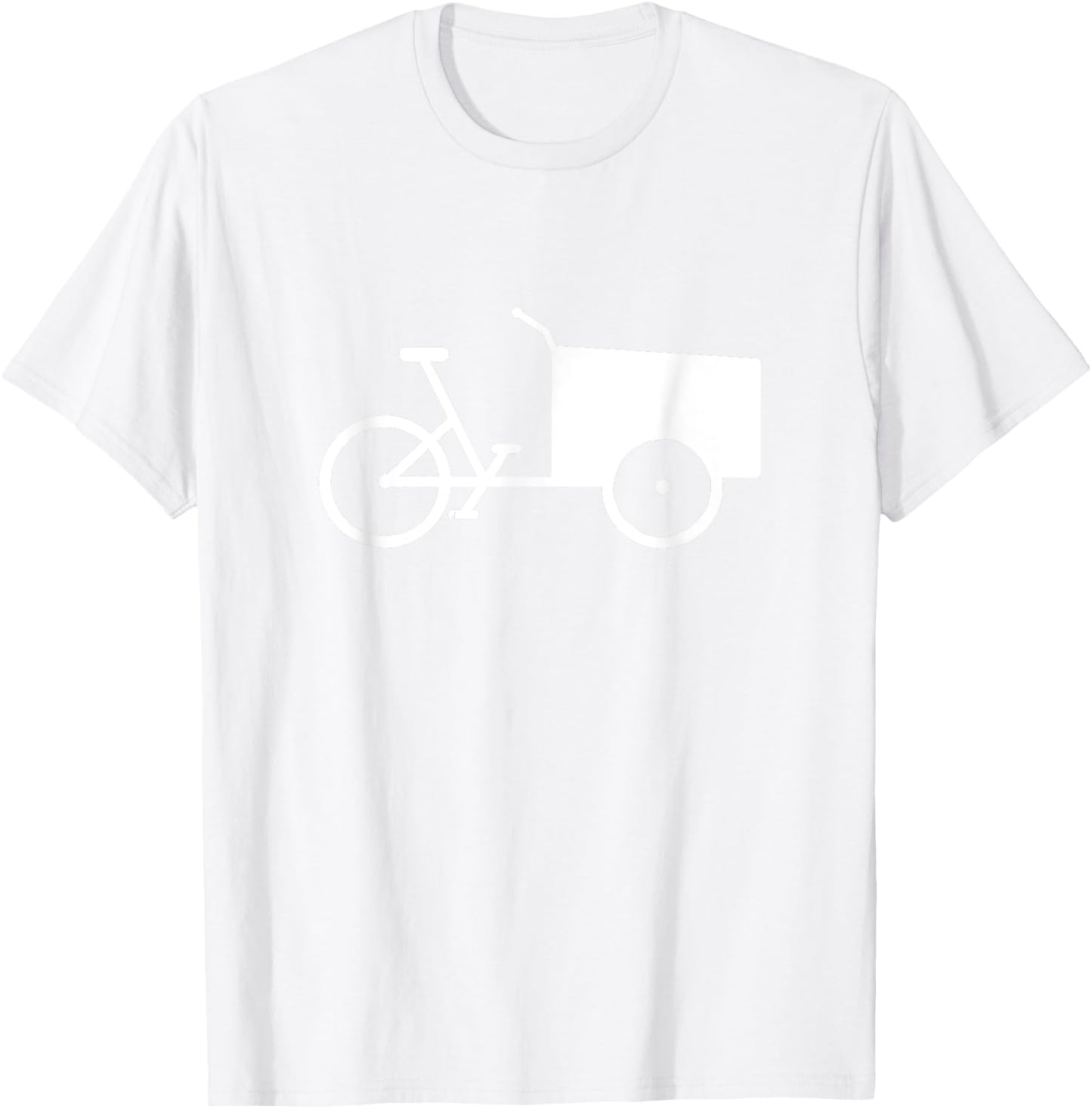 Cargo Bicycle Bakfiet Utility Bike T-Shirt - T-Shirt | White