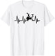 Love Spin Heartbeat Funny Gym Workout Fitness Spinning Class T-Shirt - T-Shirt | White