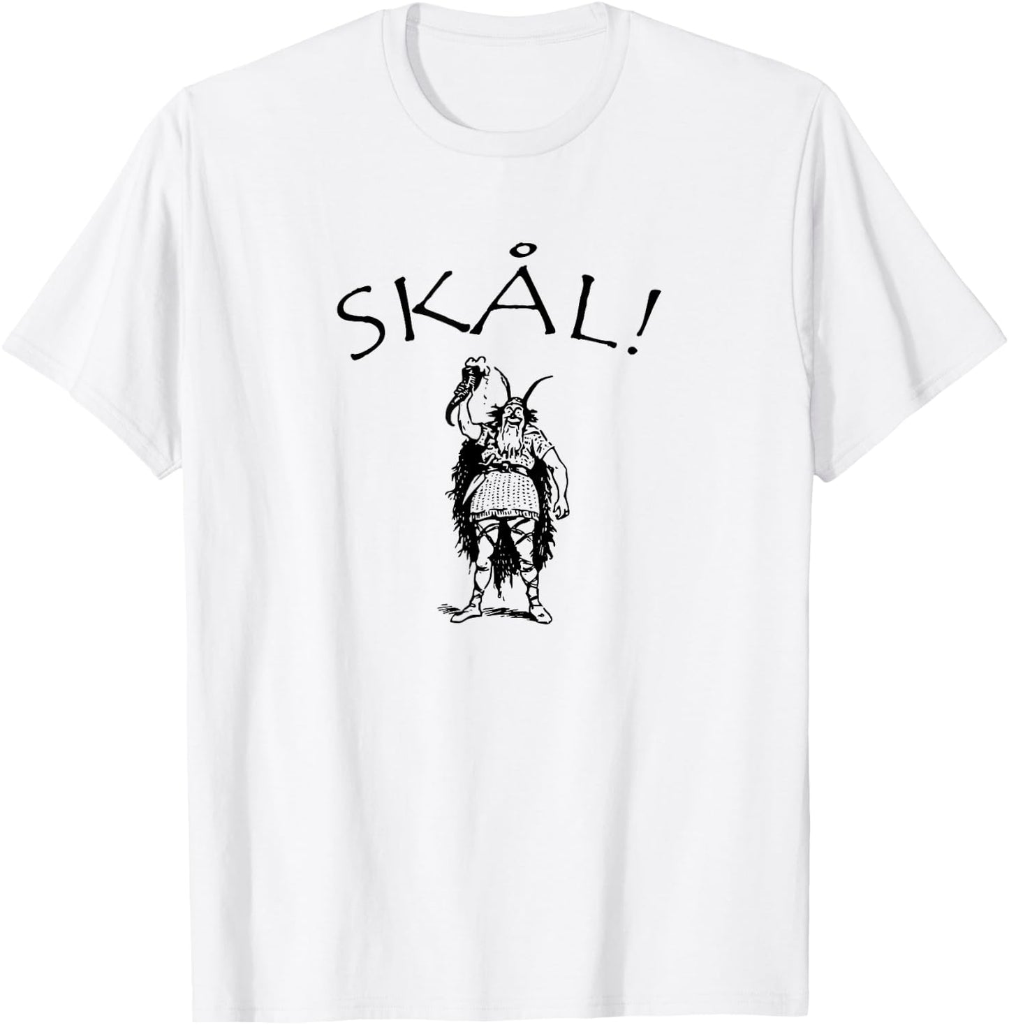 SKAL! Scandinavian Cheers Nordic Norway Sweden Denmark Norse T-Shirt - T-Shirt | White