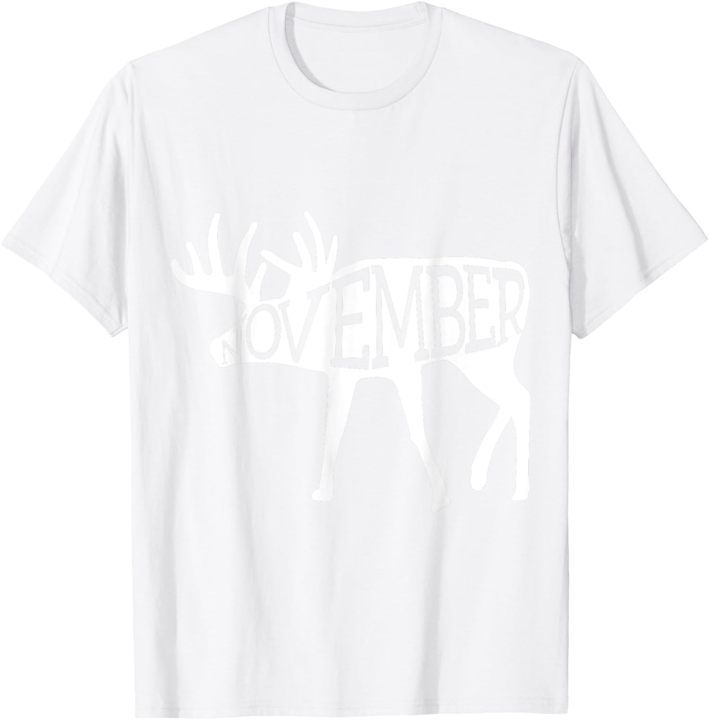 November Whitetail T-Shirt - T-Shirt | White