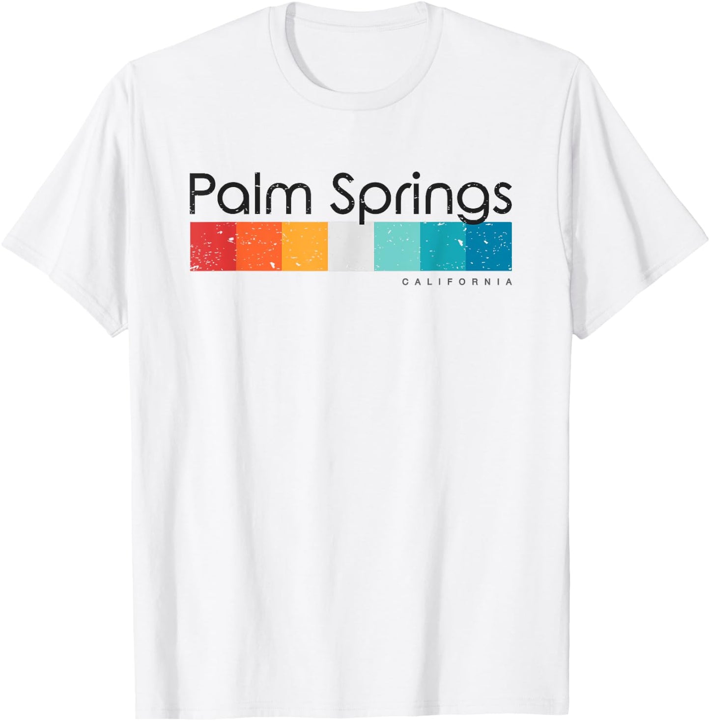 Vintage Palm Springs California CA Retro Design T-Shirt - T-Shirt | White