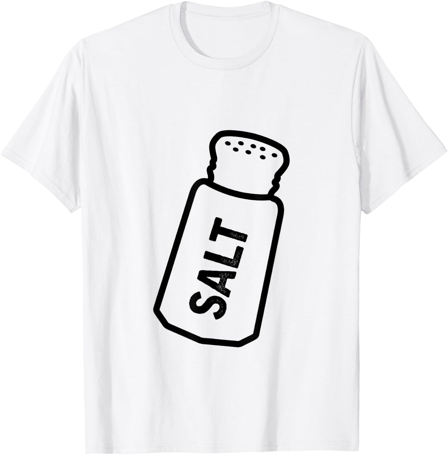 Salt & Pepper BFF Costume Lazy Halloween Costume T-Shirt - T-Shirt | White