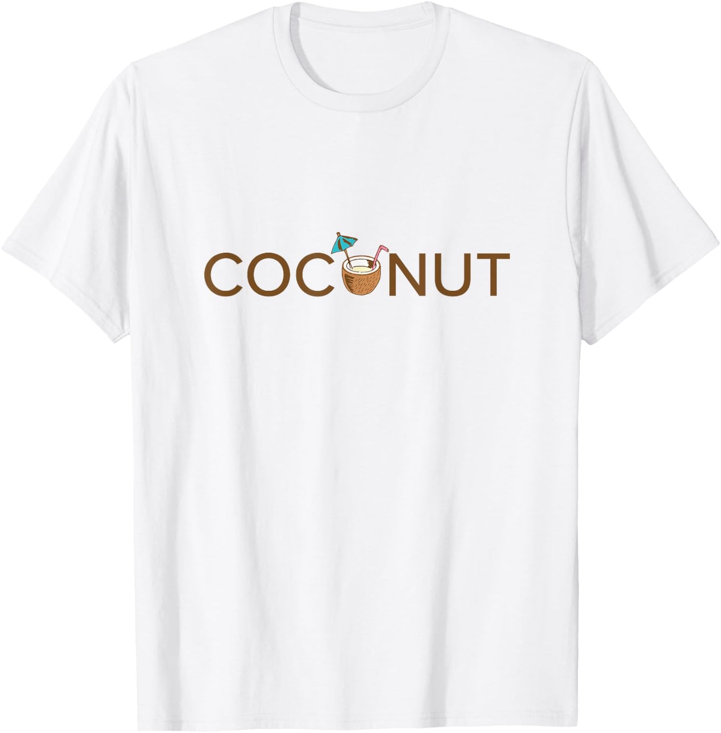 Coconut Funny Tropical Summer Coconut Day Women T-Shirt - T-Shirt | White