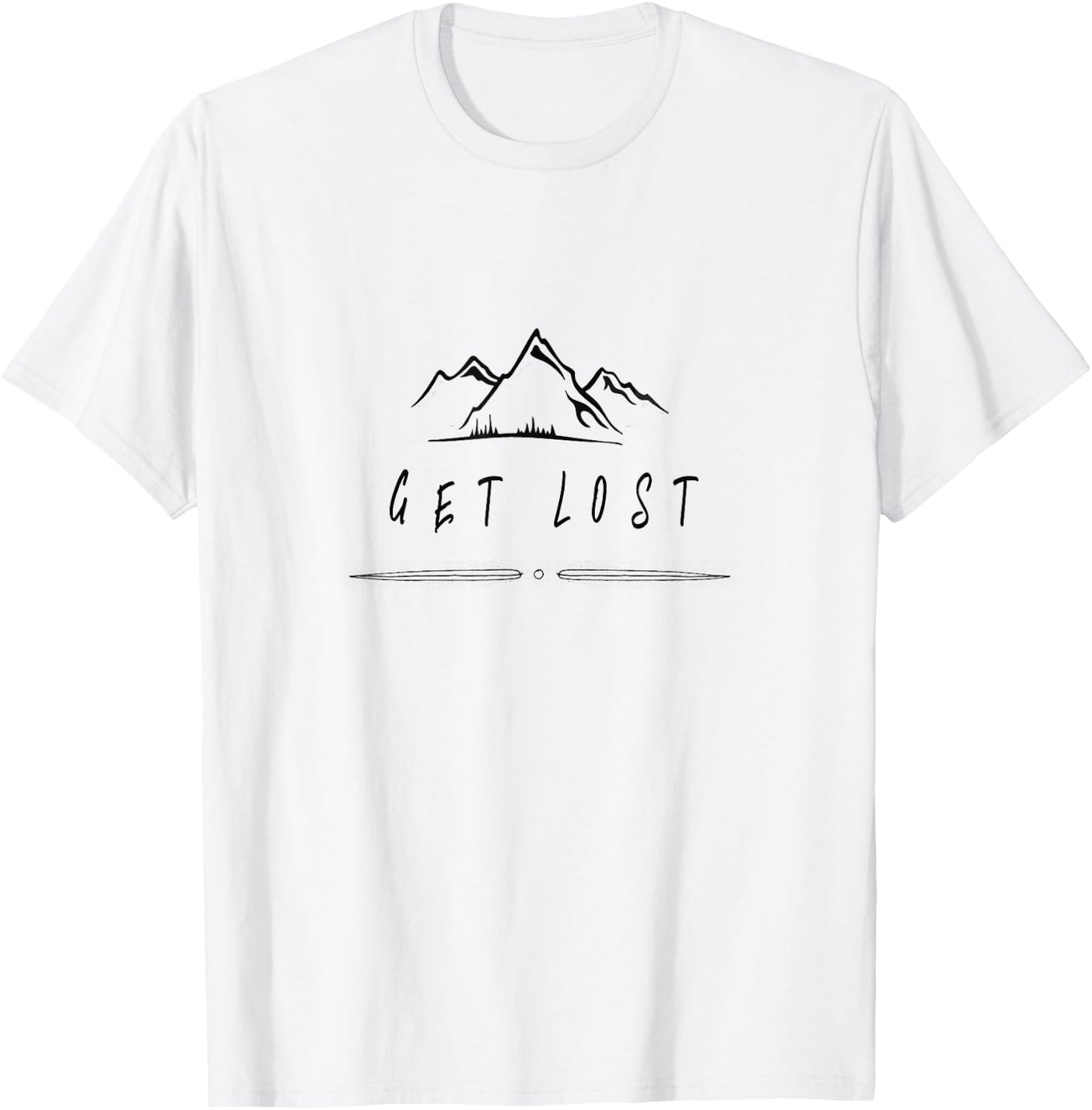 Get Lost Camping T-Shirt - T-Shirt | White