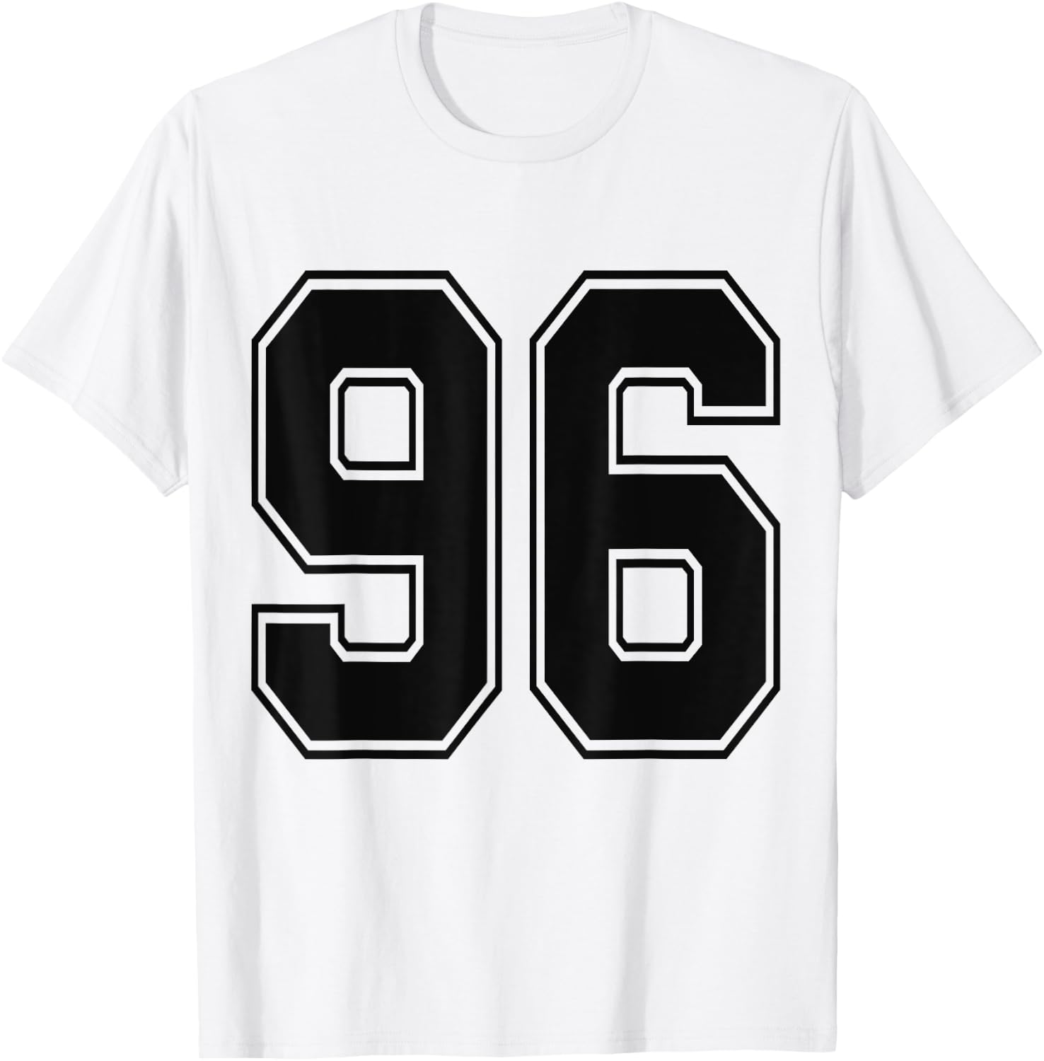 #96 Number 96 Sports. Jersey My Favorite Player #96 T-Shirt - T-Shirt | White