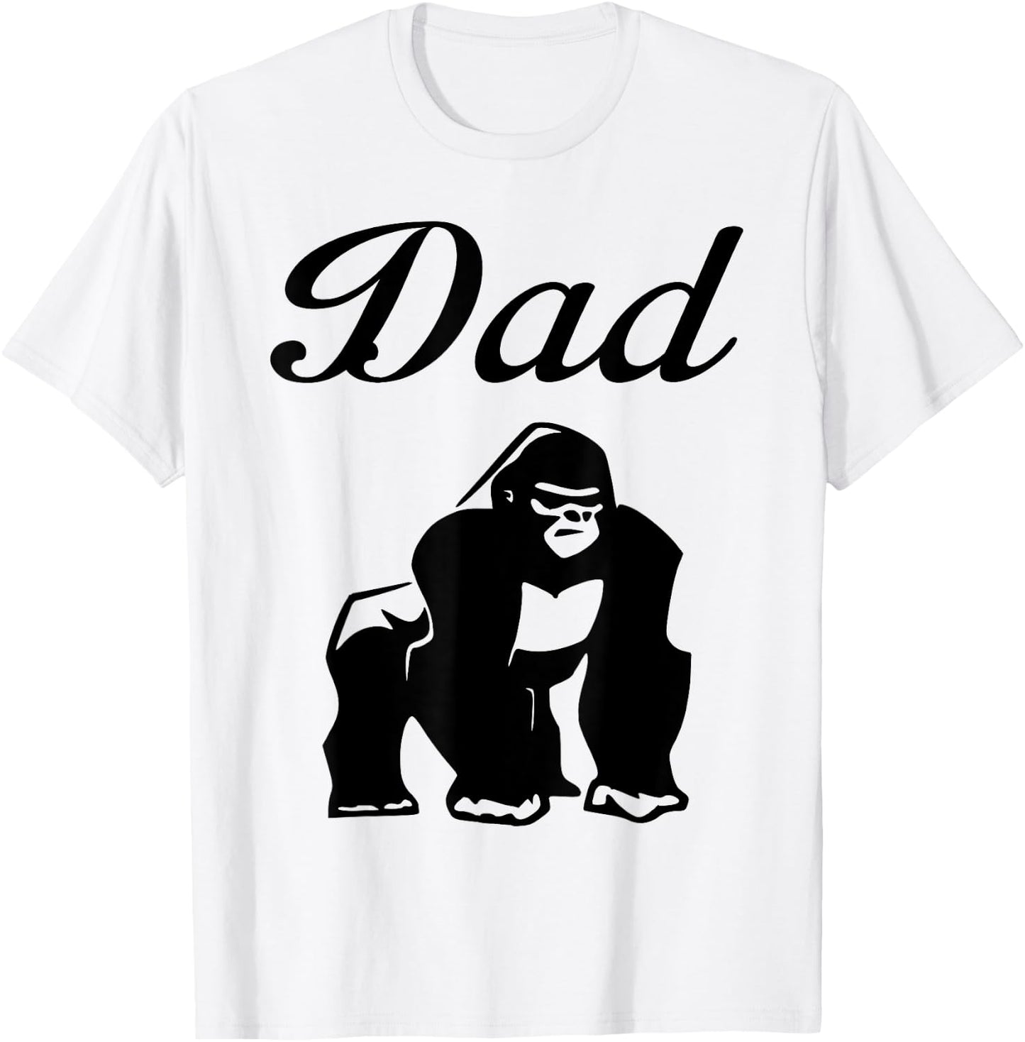 Gorilla Proud Dad T-Shirt - T-Shirt | White