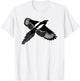Magpie Bird with Large Wings Animal Wild Animal Gift T-Shirt - T-Shirt | White
