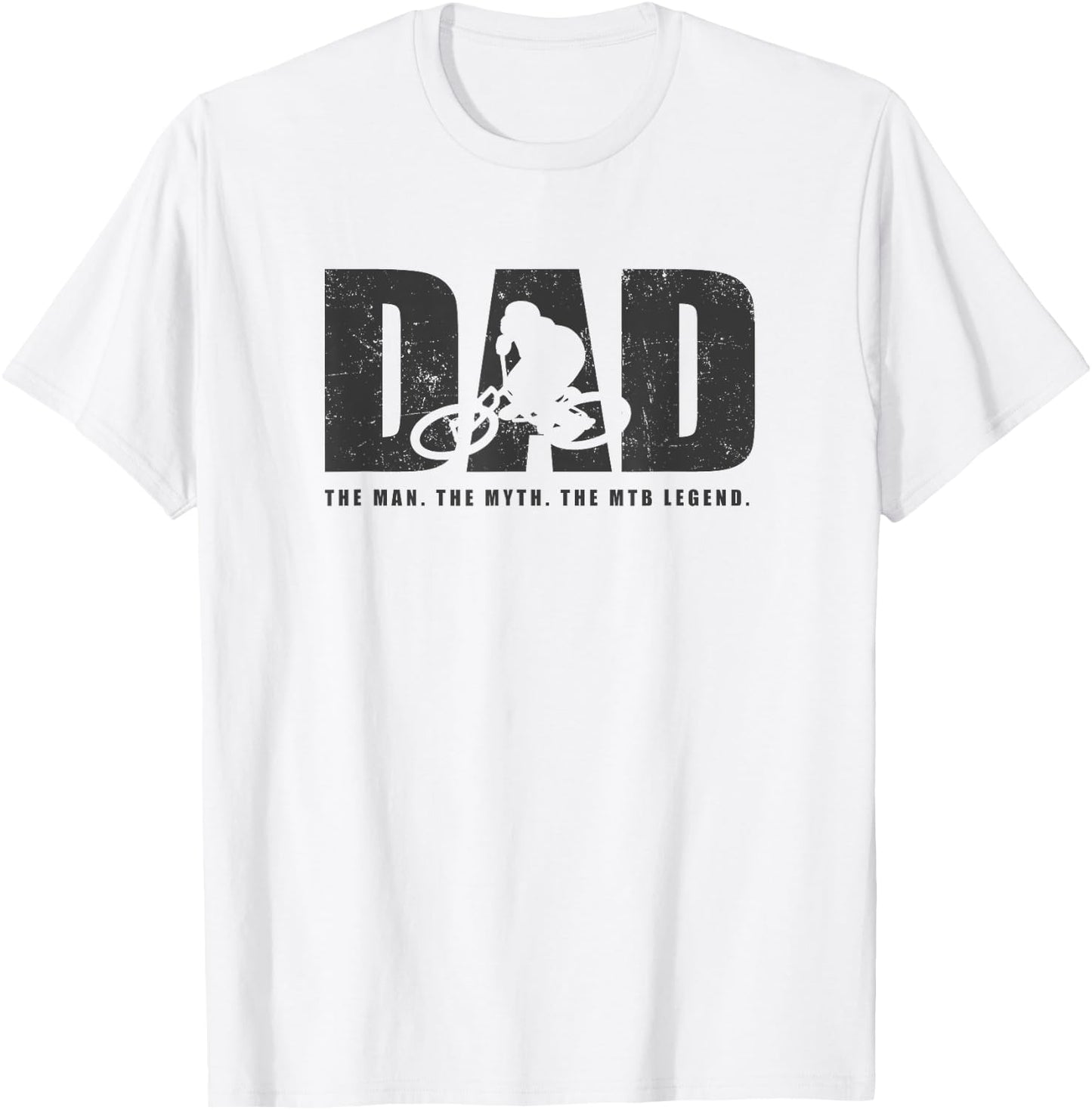 MTB Dad Mountain Bike T-Shirt - T-Shirt | White