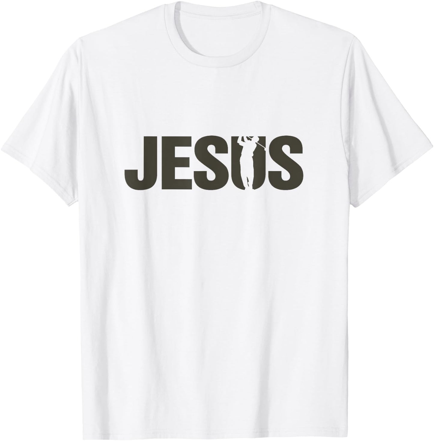 Jesus Christian Golf, Cool Spiritual Golfer Design T-Shirt - T-Shirt | White