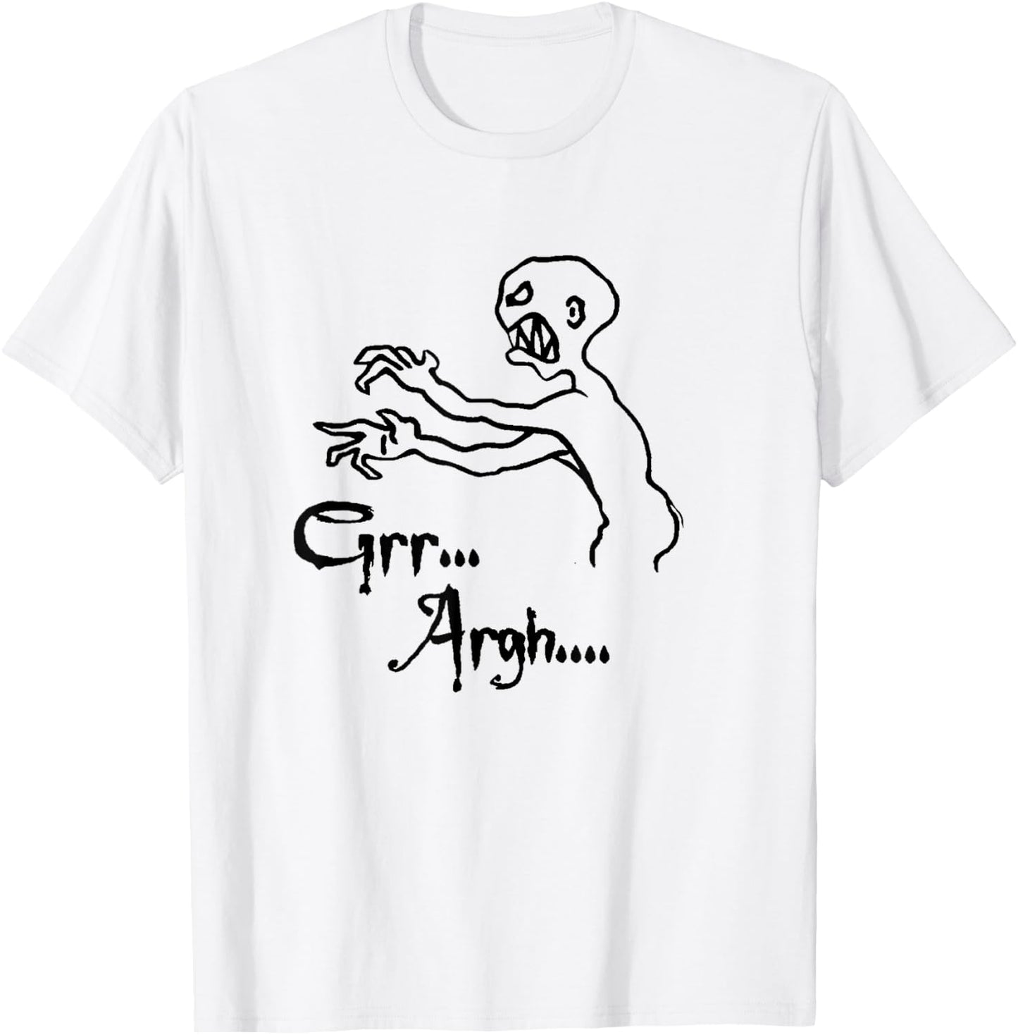 Zombie Grr Argh T-Shirt - T-Shirt | White