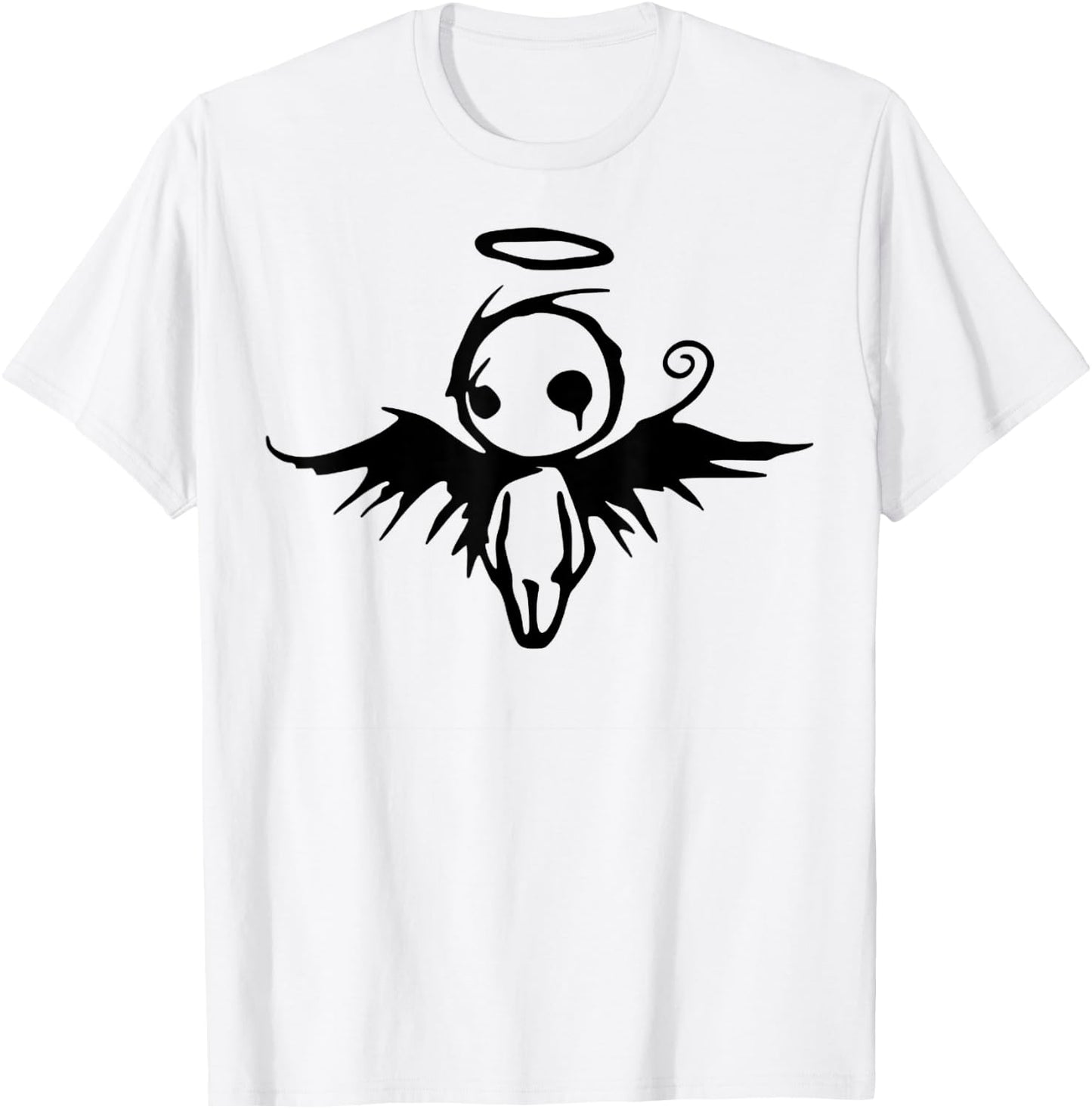 Cute Angel Vintage Couple Matching Halloween Party Costume T-Shirt - T-Shirt | White