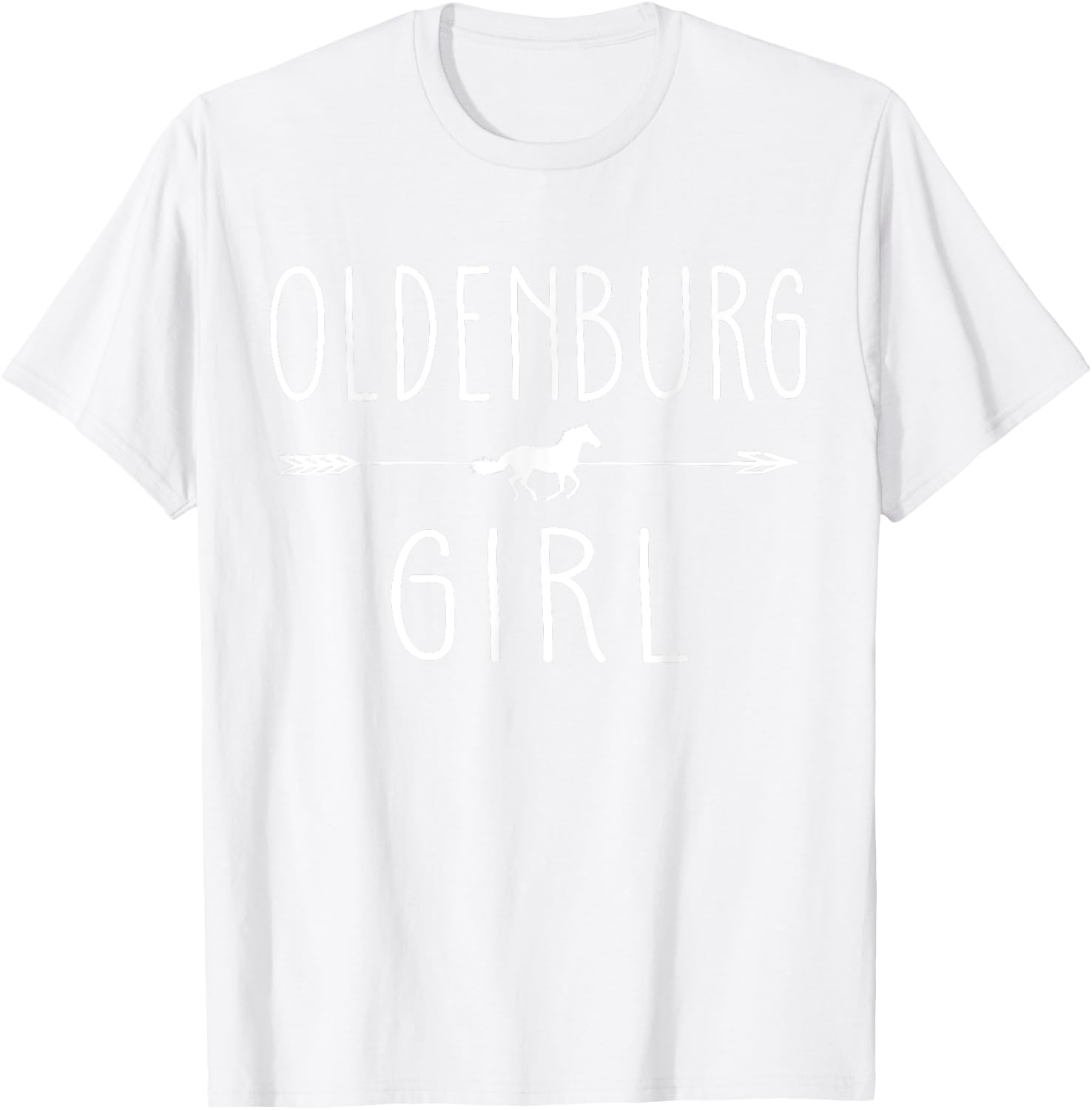 Oldenburg Horse Girl Shirt Gifts Horses Talk Derby To ME T-Shirt - T-Shirt | White