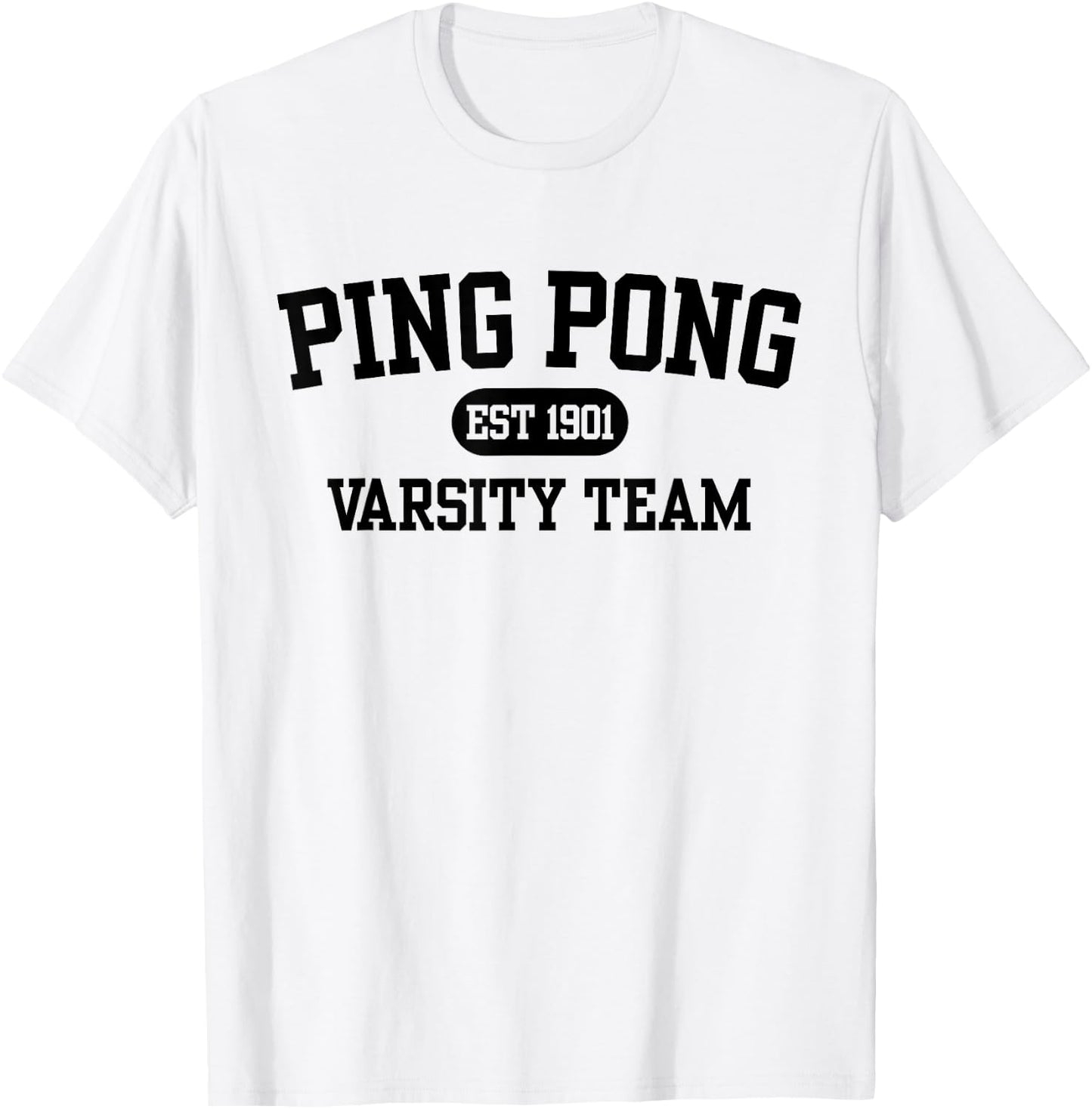 Varsity Ping Pong T-Shirt - T-Shirt | White