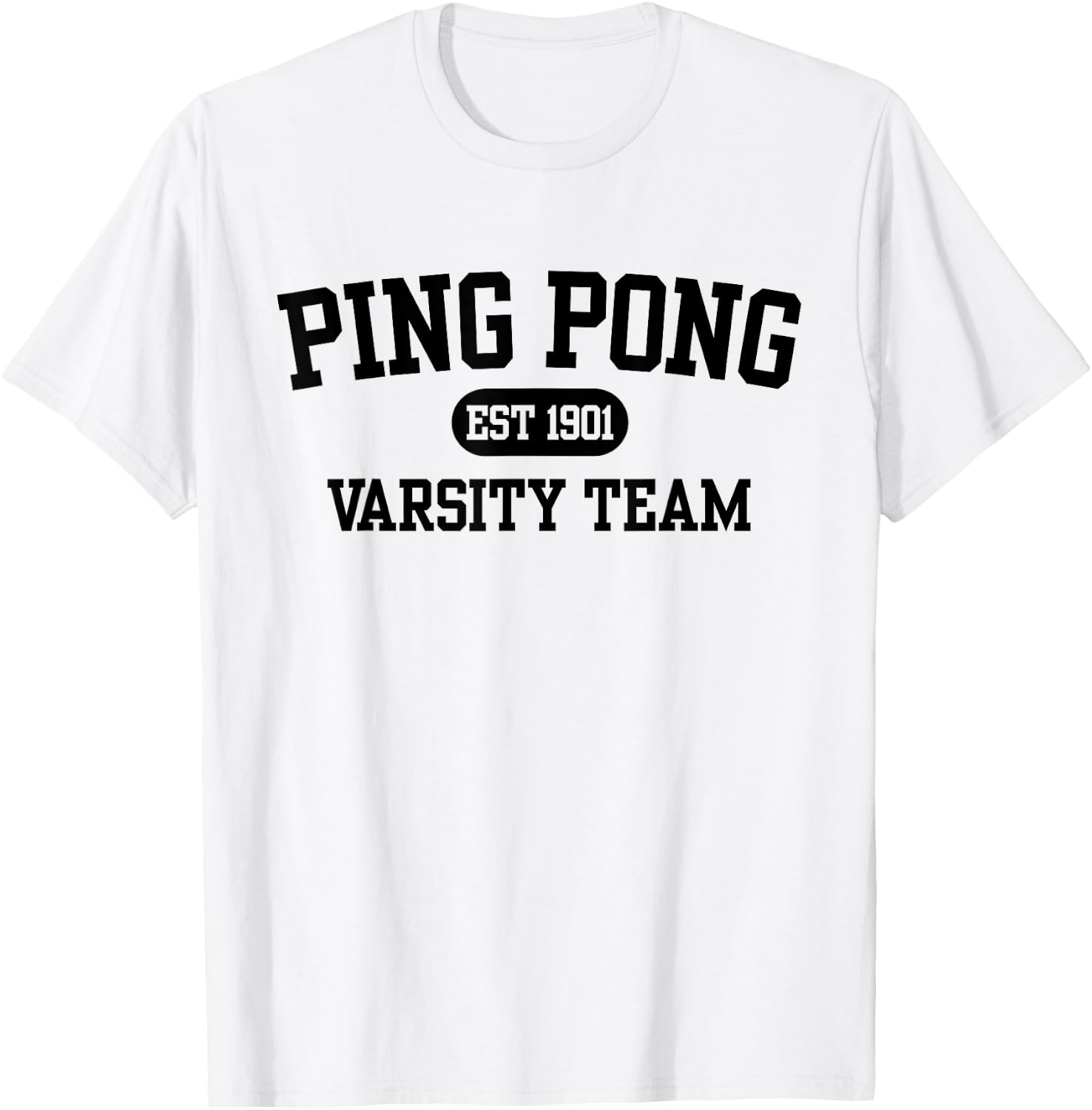 Varsity Ping Pong T-Shirt - T-Shirt | White