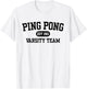 Varsity Ping Pong T-Shirt - T-Shirt | White
