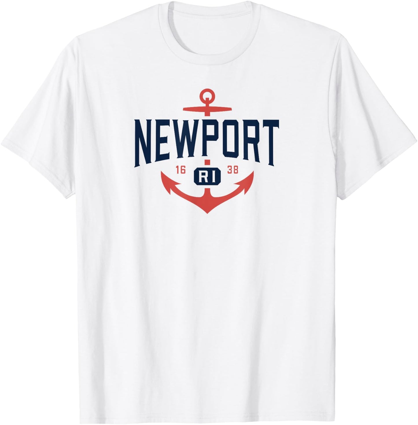 Nautical Newport Rhode Island , RI Vacation T-Shirt - T-Shirt | White