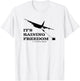 AC-130 Spectre Gunship It's Raining Freedom T Shirt T-Shirt - T-Shirt | White