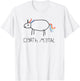 Funny Cute Death Metal Crayon Unicorn T-Shirt - T-Shirt | White