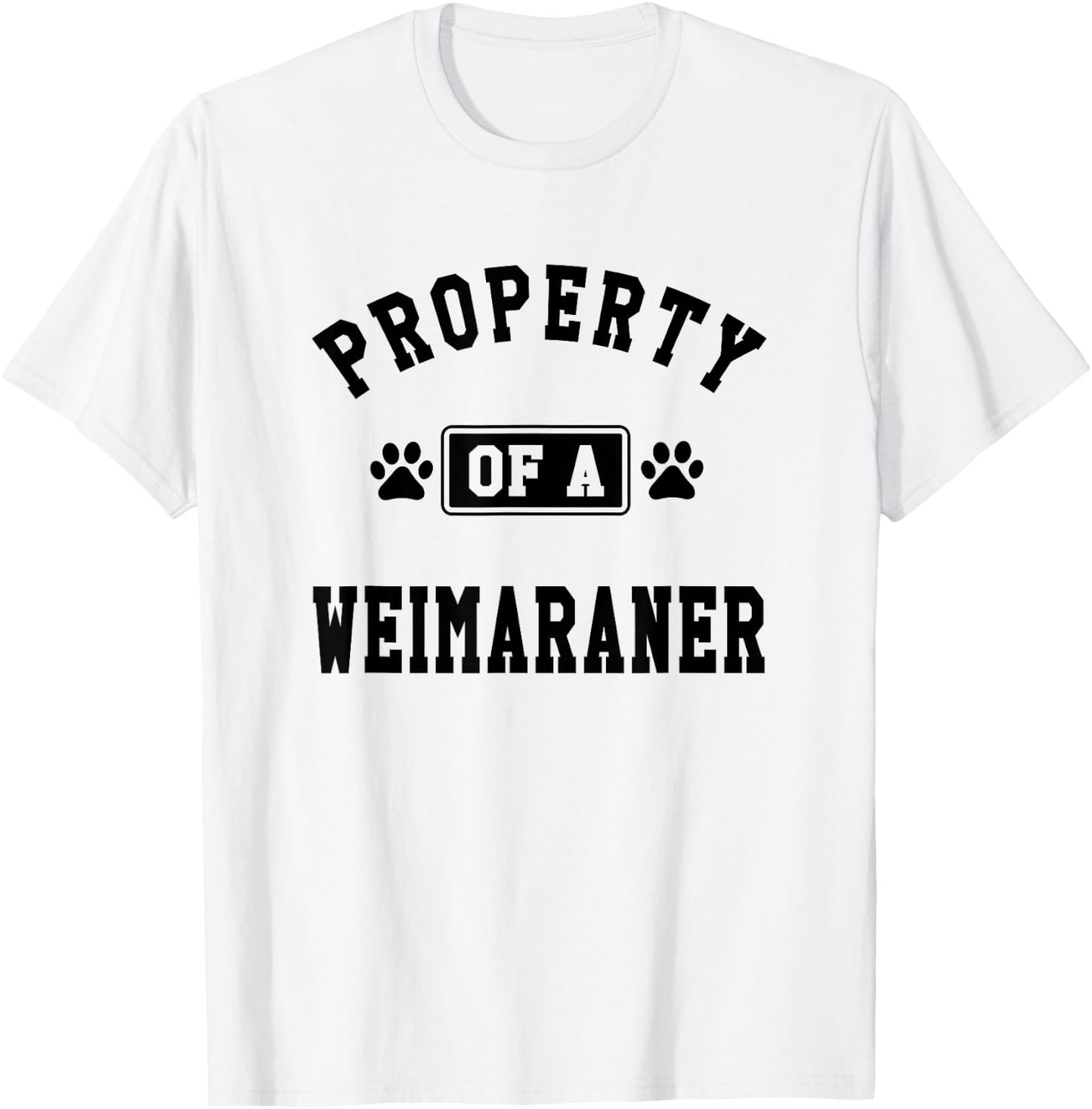 Property Of Weimaraner - Funny Weimaraner Lover Shirt Gift T-Shirt - T-Shirt | White