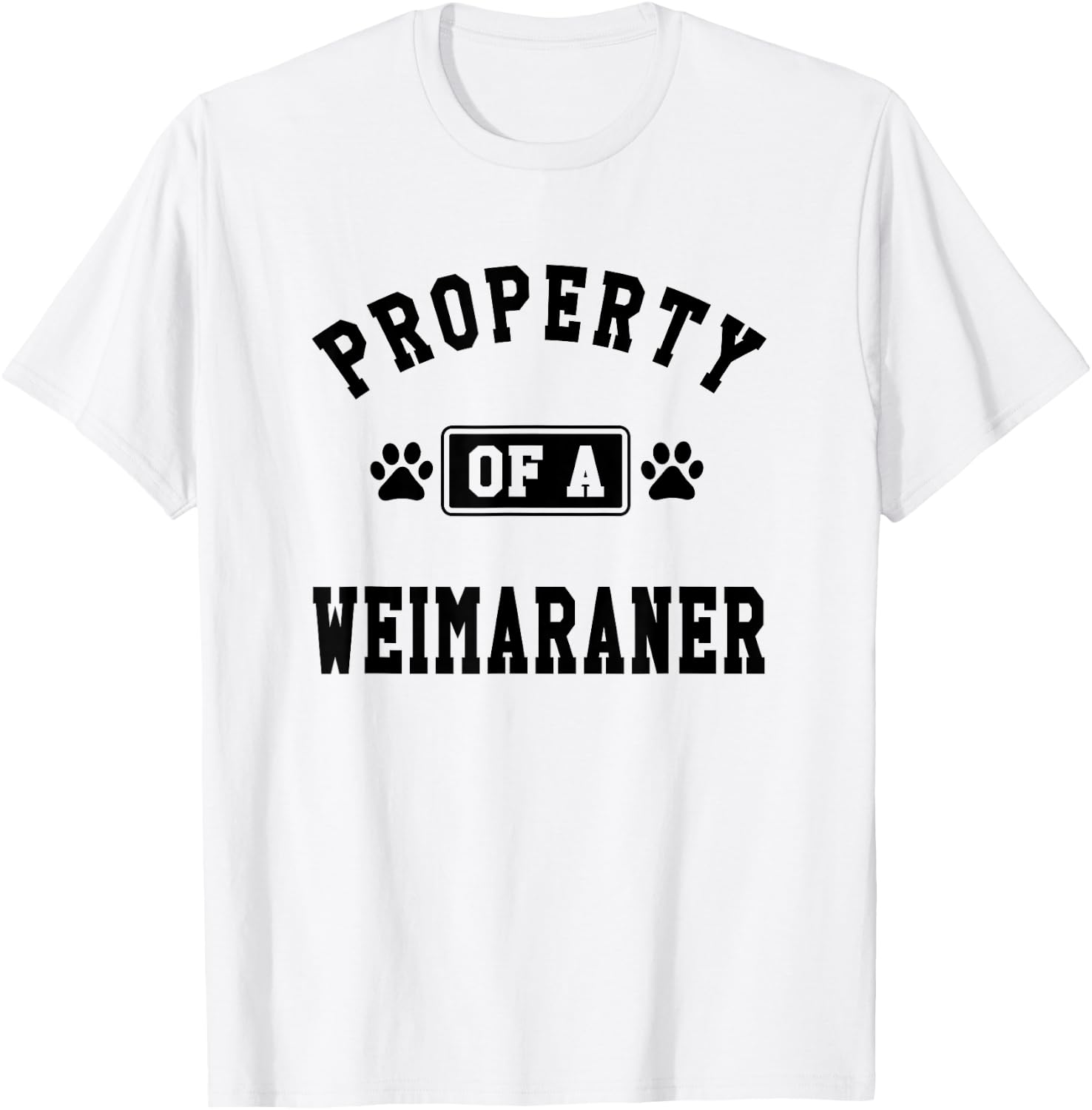 Property Of Weimaraner - Funny Weimaraner Lover Shirt Gift T-Shirt - T-Shirt | White
