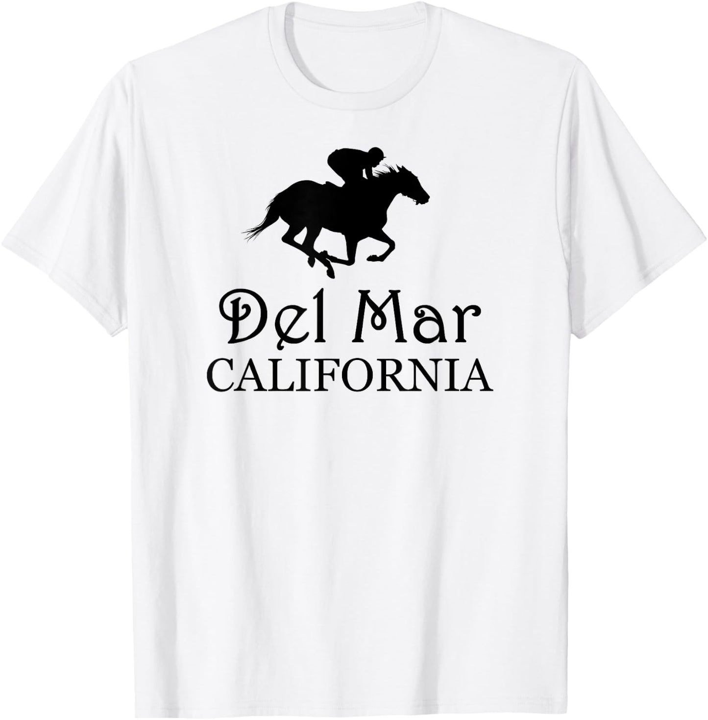 Del Mar California Horse Racing T-Shirt - T-Shirt | White