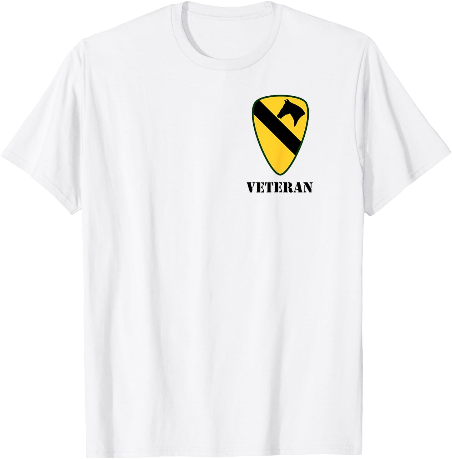 1st Cavalry Shirt - 1st CAV Shirt - Veteran (White) T-Shirt - T-Shirt | White
