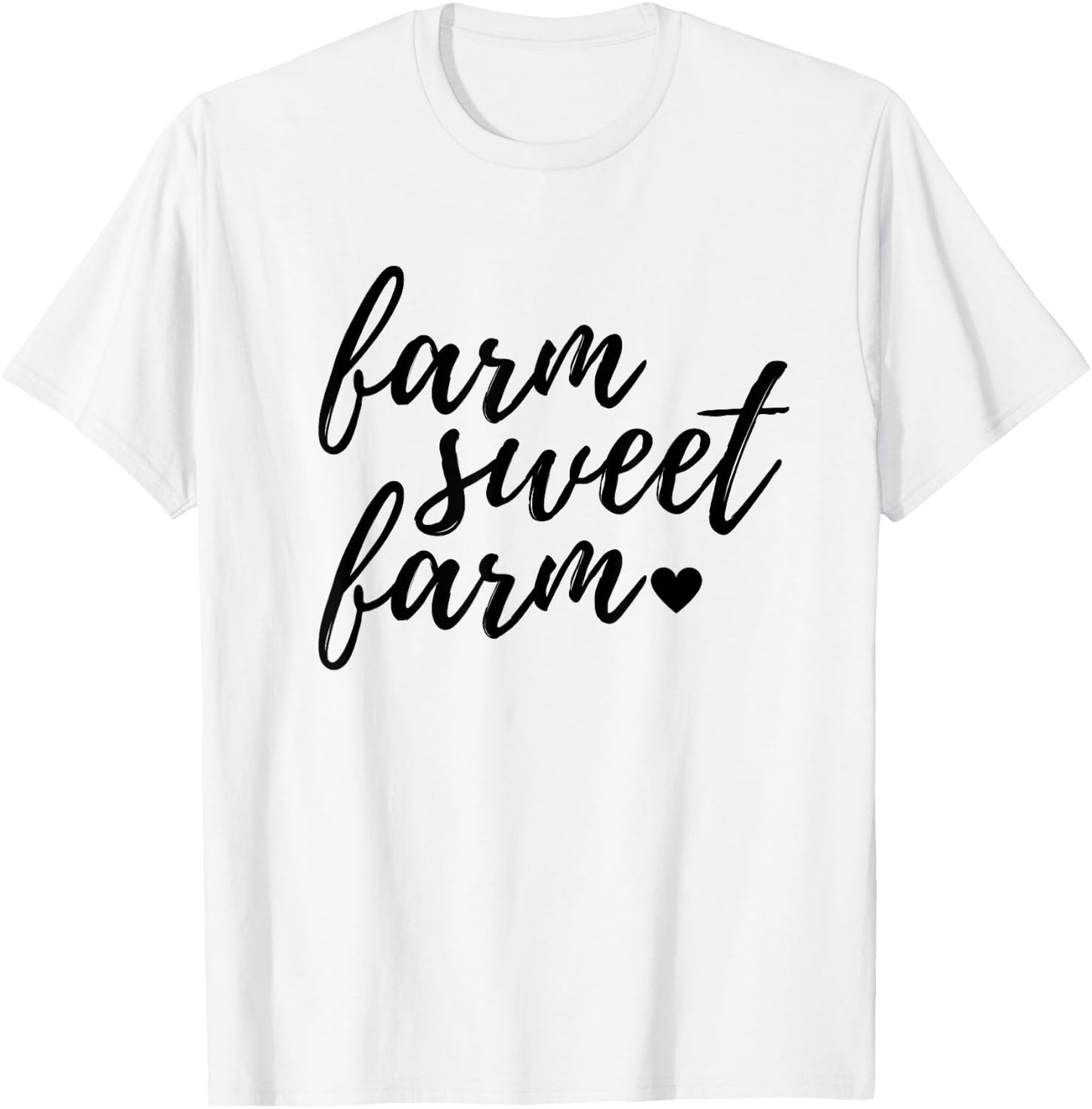Women's Farm Sweet Farm Farmer Girl Shirt T-Shirt - T-Shirt | White