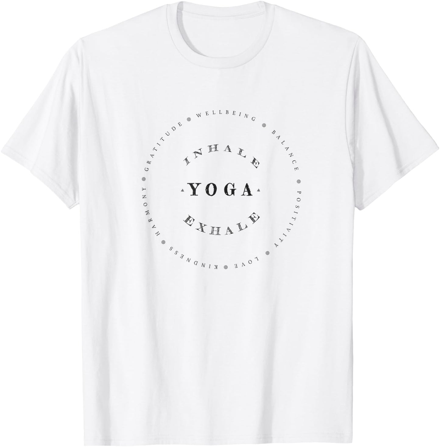 Inhale Exhale Yoga T-Shirt - T-Shirt | White