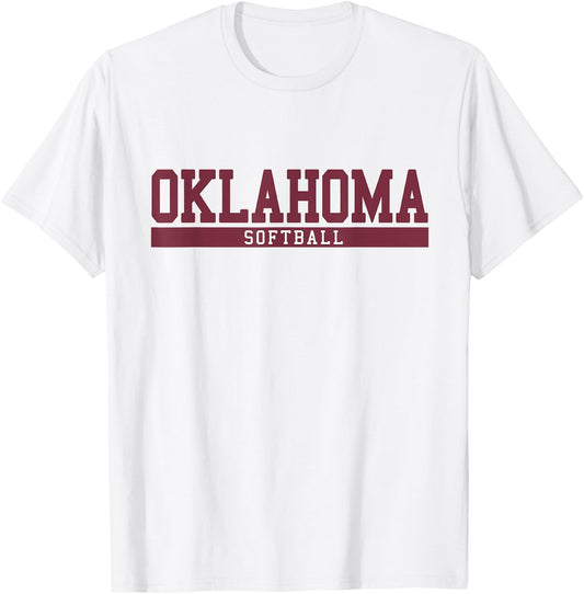 Oklahoma Softball T-Shirt - T-Shirt | White