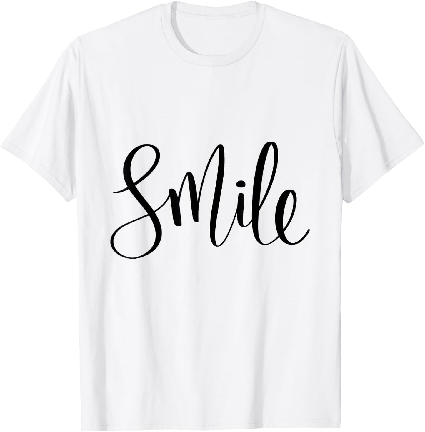 Smile Graphic Quote T-Shirt - T-Shirt | White
