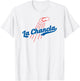 Funny Baseball Mexican Themed Flying La Chancla Flops T-Shirt - T-Shirt | White