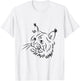 Maine Coon Cat Sketch Illustration T-Shirt - T-Shirt | White