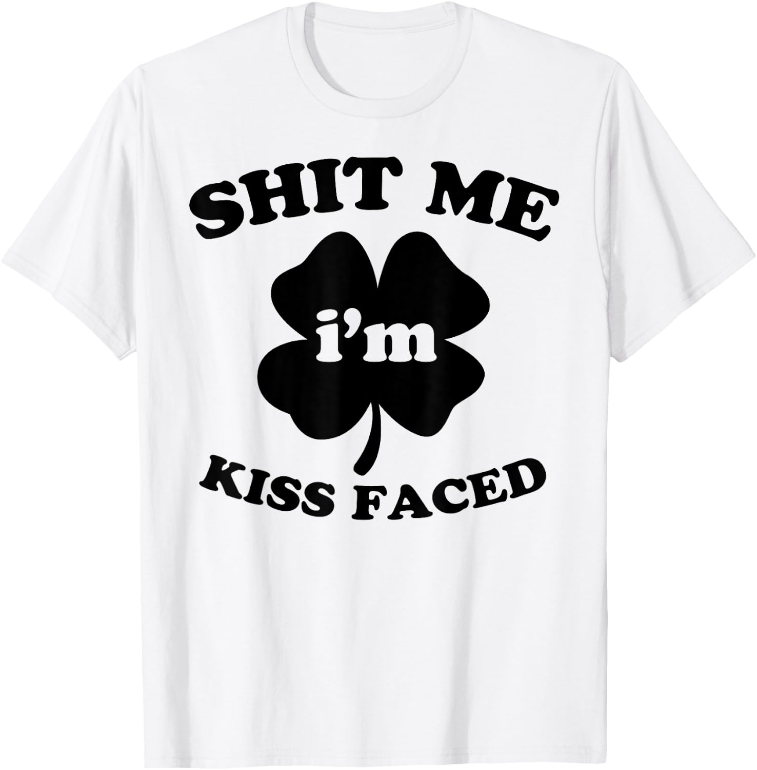 St. Patrick's Day Shirt Irish Kiss Faced T-Shirt - T-Shirt | White