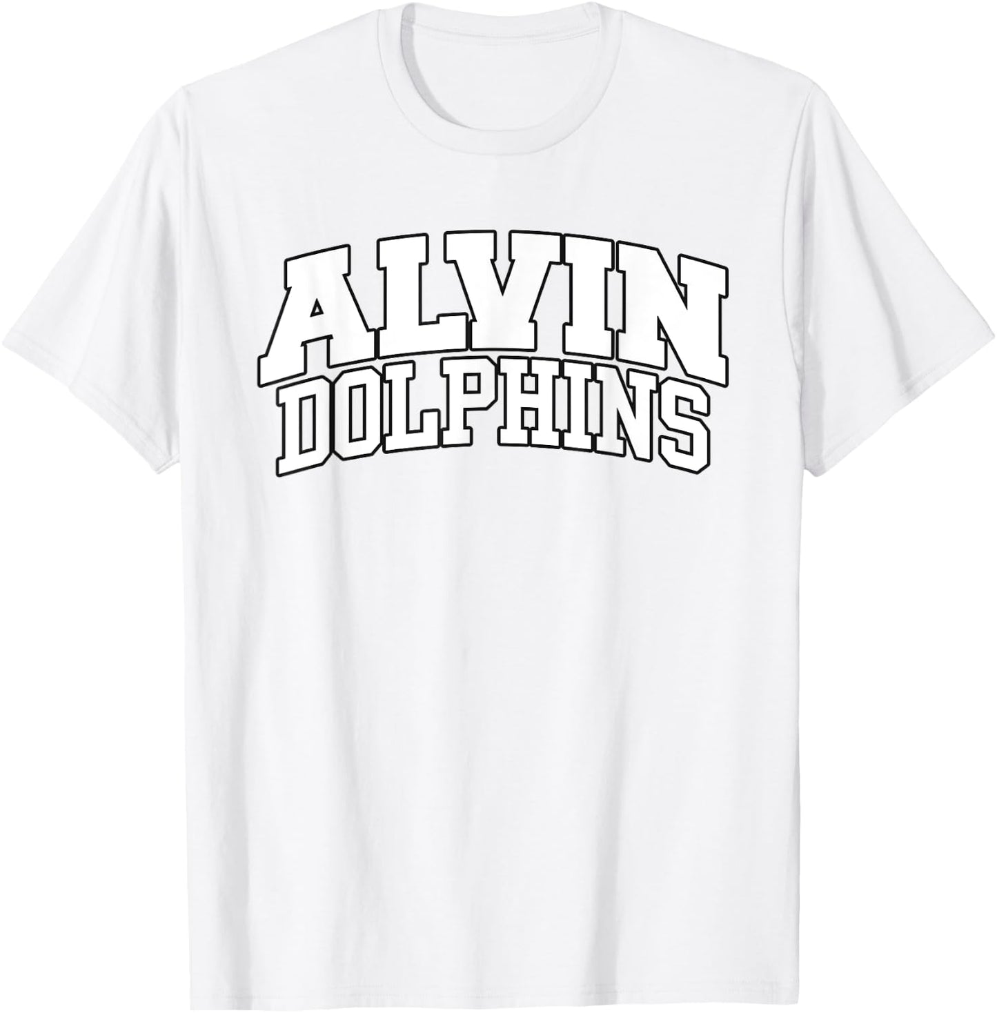Alvin Community College Dolphins Apparel Sports Fan T-Shirt - T-Shirt | White