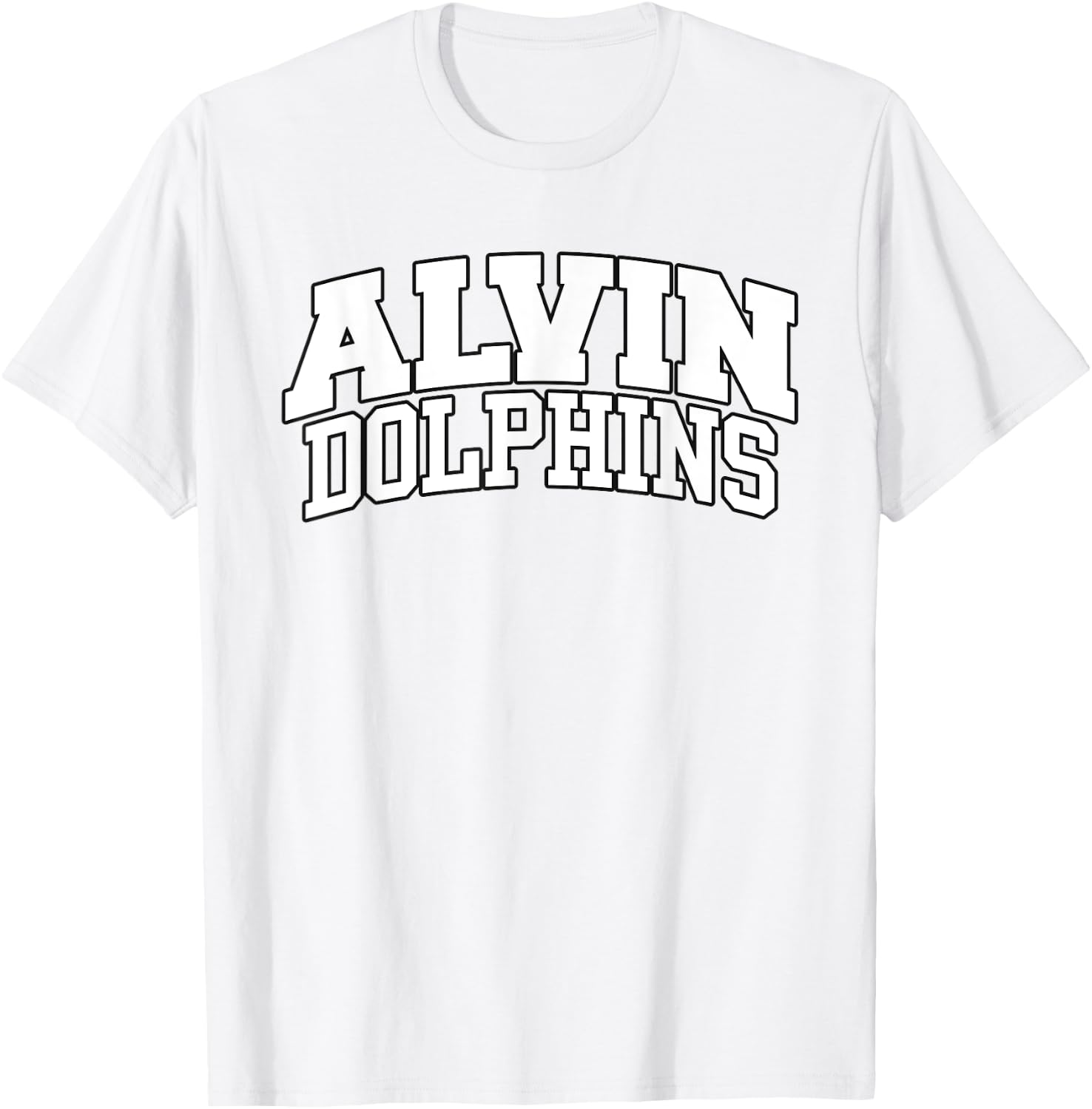 Alvin Community College Dolphins Apparel Sports Fan T-Shirt - T-Shirt | White