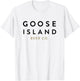 Goose Island Stacked Logo T-Shirt - T-Shirt | White