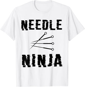 Needle Ninja Funny Acupuncture Acupuncturist Gift T-Shirt - T-Shirt | White