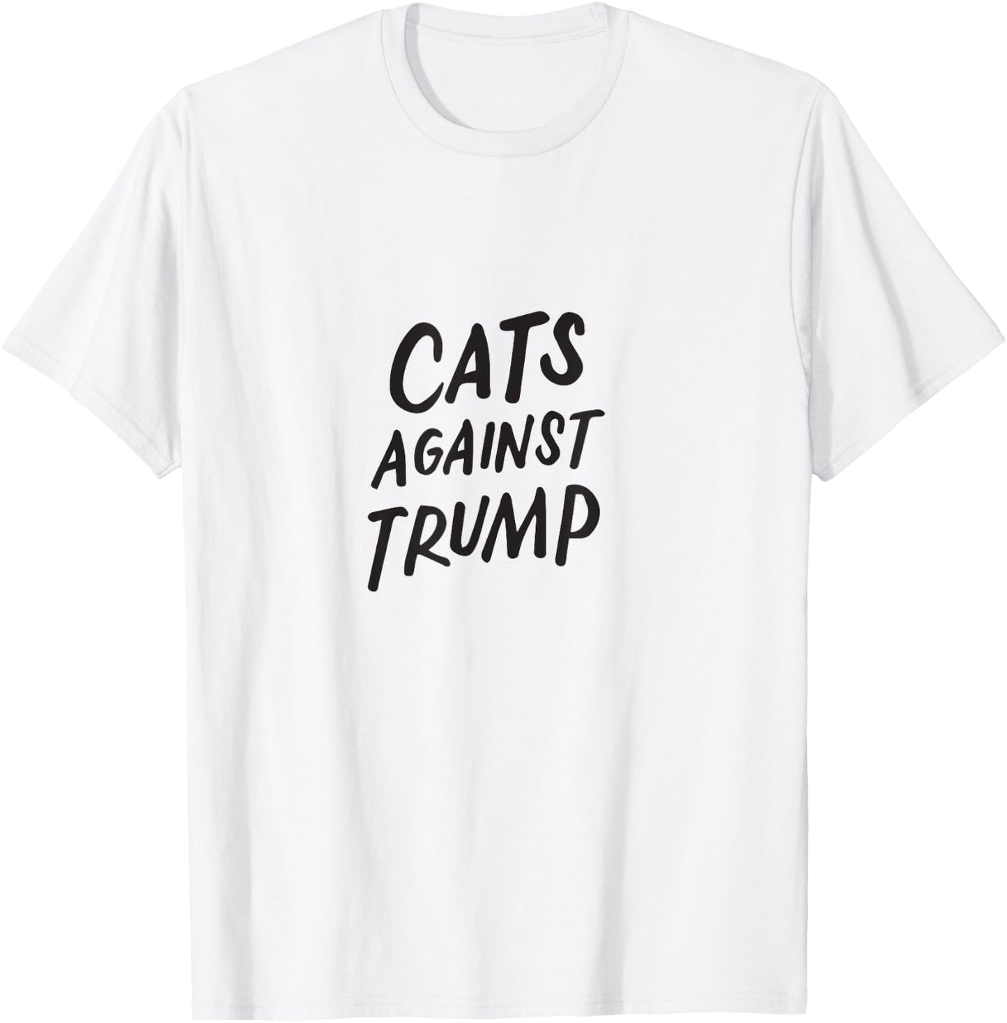 Cats Against Trump Funny Impeach Anti Trump 2020 Pet Lovers T-Shirt - T-Shirt | White