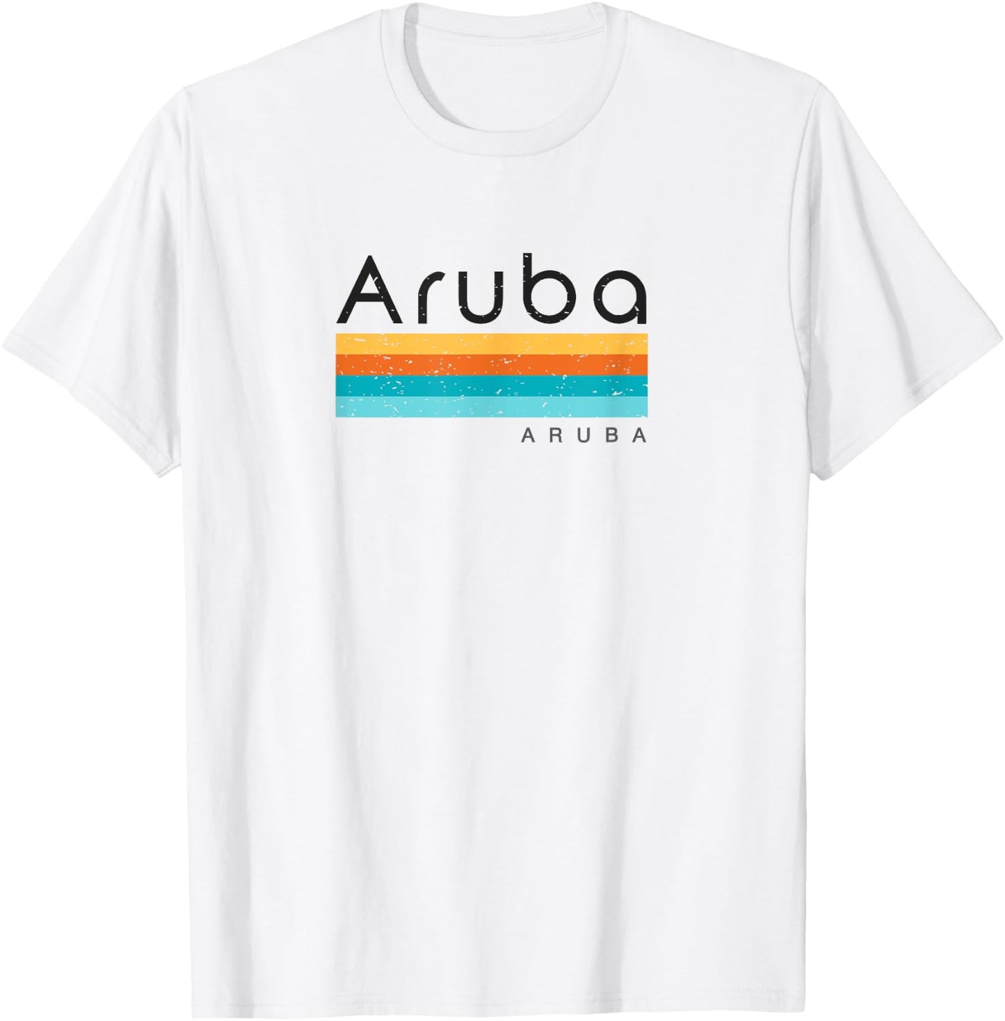 Vintage Aruba Retro Design T-Shirt - T-Shirt | White