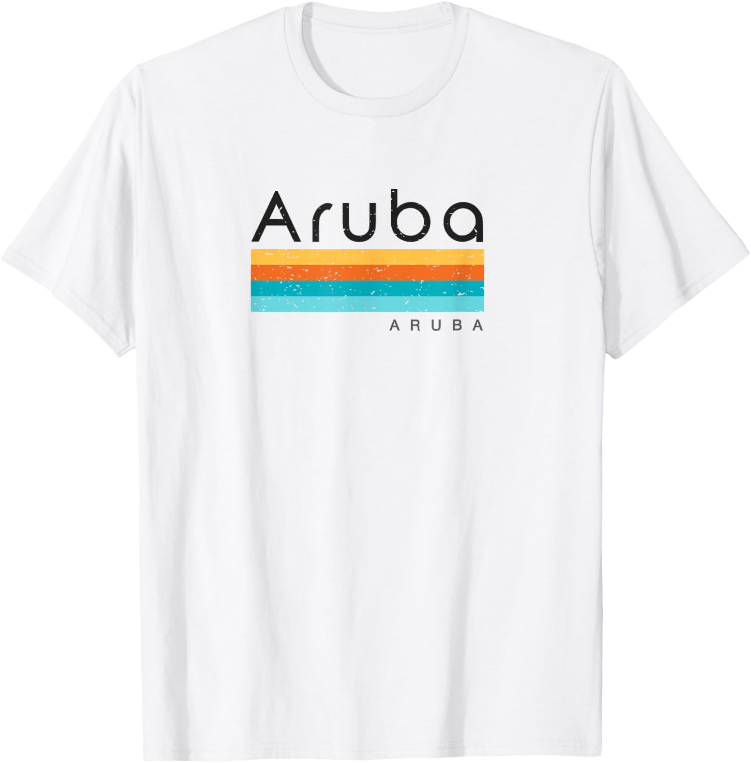 Vintage Aruba Retro Design T-Shirt - T-Shirt | White