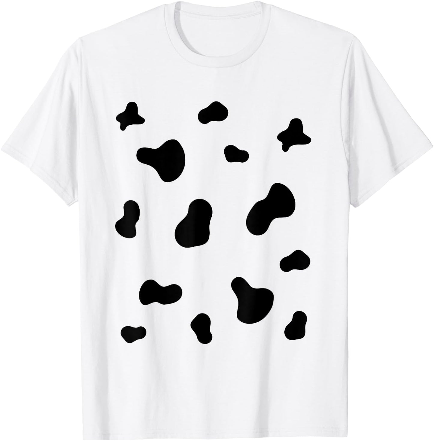 Cute Dalmatian Halloween Costume Dog Black Spots Pattern Men Women Kids T-Shirt - T-Shirt | White