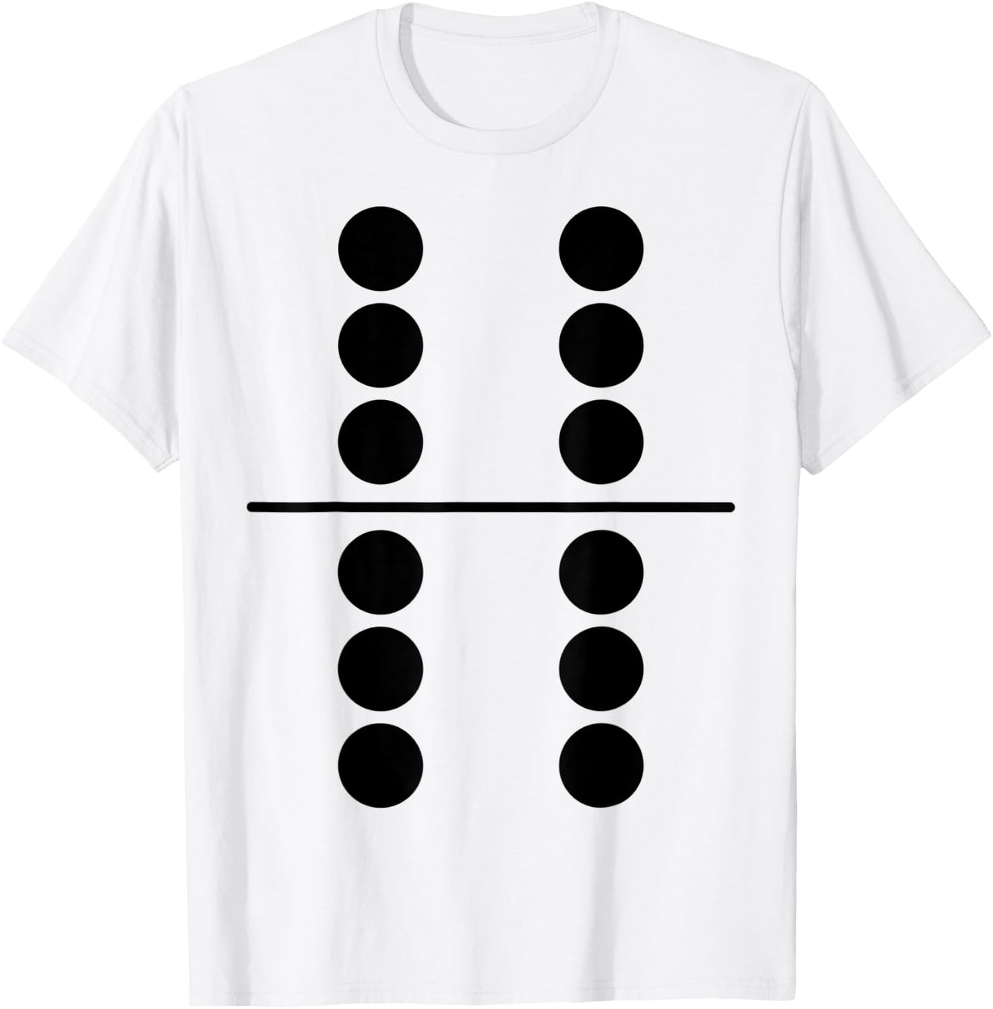 Domino 6 6 Family Matching Easy Group Halloween Costume T-Shirt - T-Shirt | White