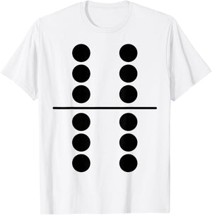 Domino 6 6 Family Matching Easy Group Halloween Costume T-Shirt - T-Shirt | White