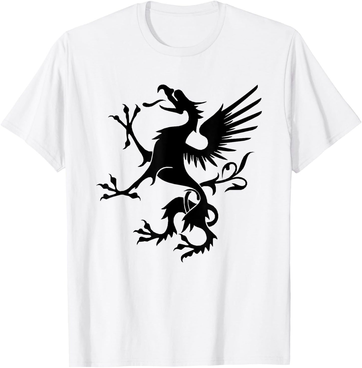 Snallygaster American Folklore Maryland Dragon T-Shirt - T-Shirt | White