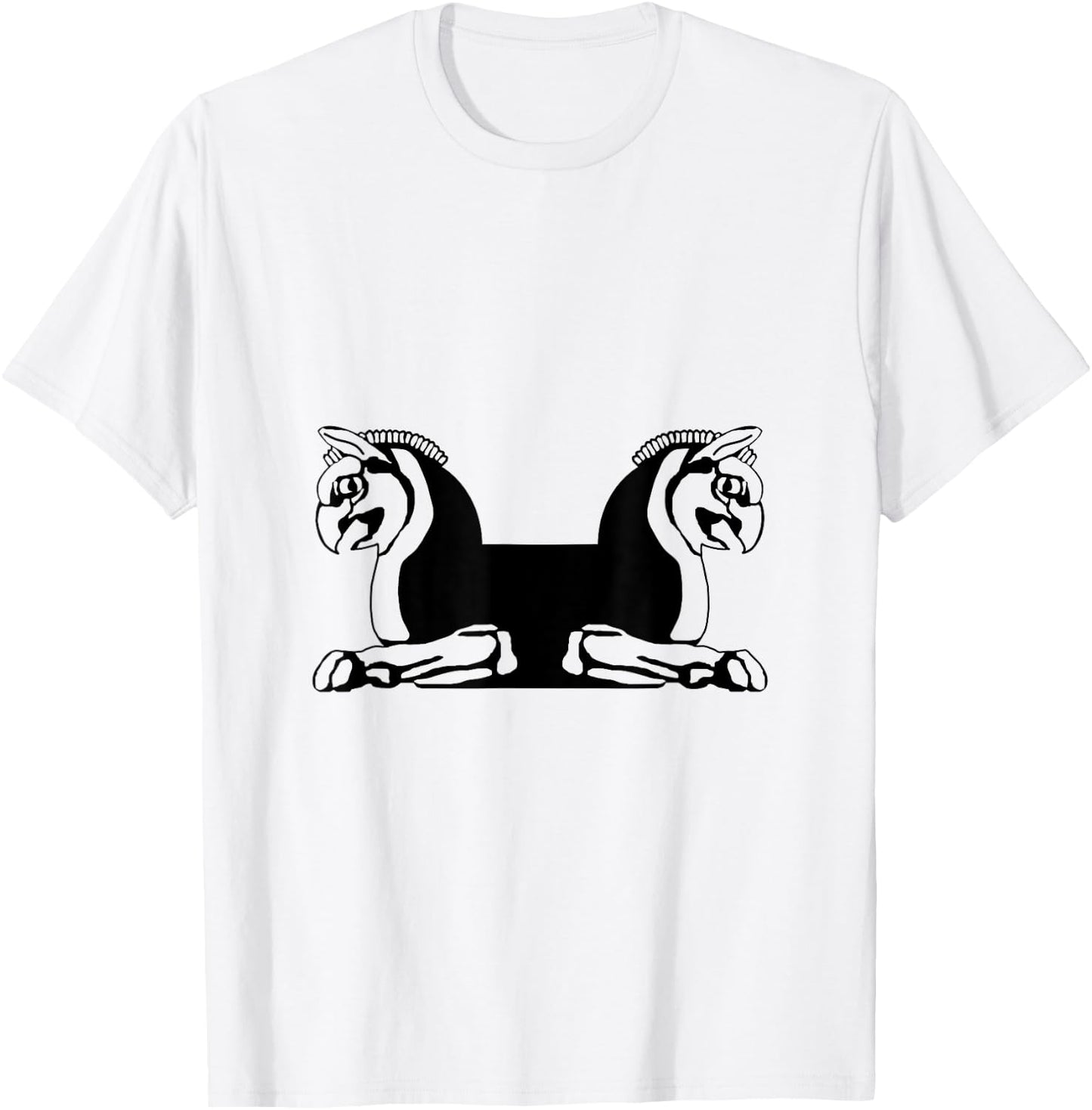 Persepolis Takht-e Jamshid: Homa The Bird of Happiness T-Shirt - T-Shirt | White