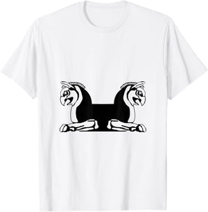 Persepolis Takht-e Jamshid: Homa The Bird of Happiness T-Shirt - T-Shirt | White